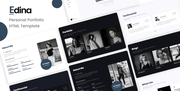 Edina - Personal Portfolio Template