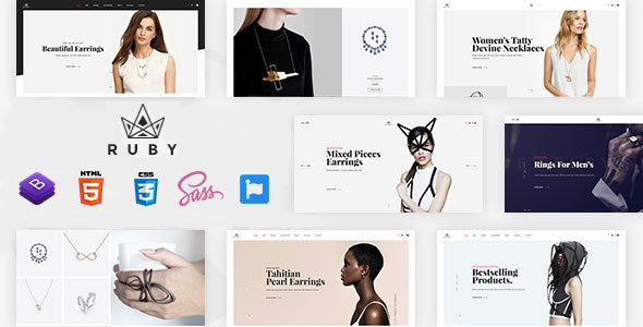 Jewelry Store eCommerce HTML Template - Ruby
