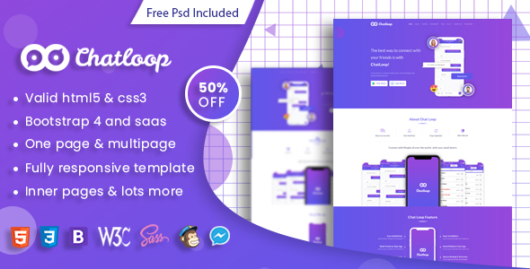 Chatloop - Bootstrap 5 HTML App Landing Page