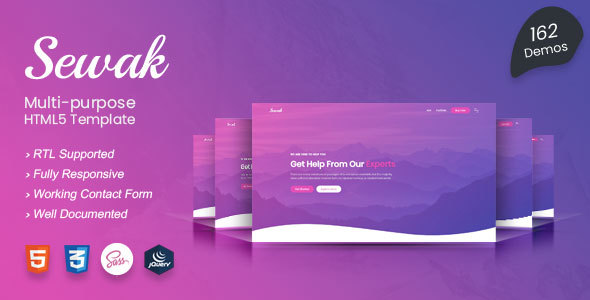 Sewak - Multipurpose HTML5 Template