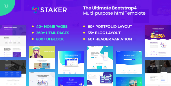 Staker - Multi-purpose HTML Template