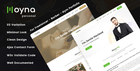 Moyna - Creative Personal Portfolio HTML Template