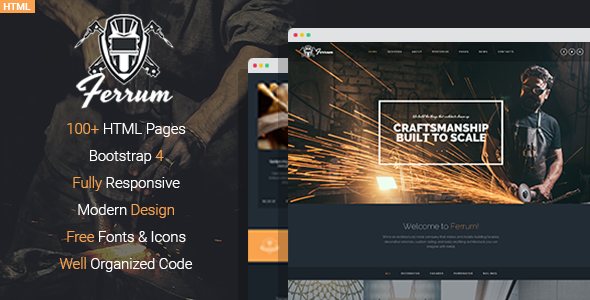 Ferrum - Welding And Metal Works HTML Template