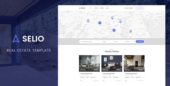 Selio - Real Estate HTML Theme