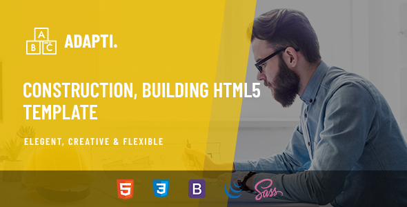 Adapti - Construction, Building HTML5 Template
