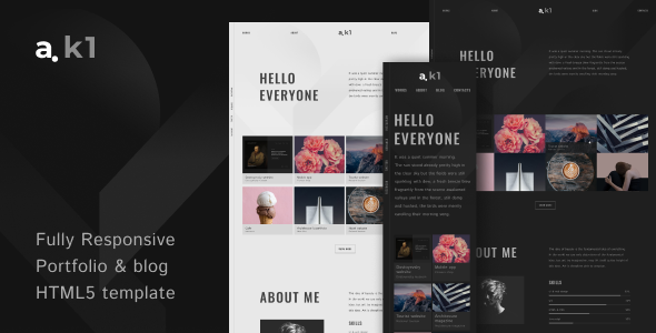 a.k1 - Creative Portfolio & Blog HTML5 Template