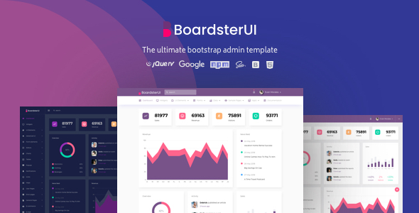 BoardsterUI Bootstrap 5 Admin Dashboard Template