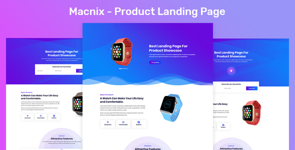Macnix - Product Landing Page