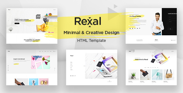 Rexal - A Colorful and Modern Multipurpose Portfolio Template