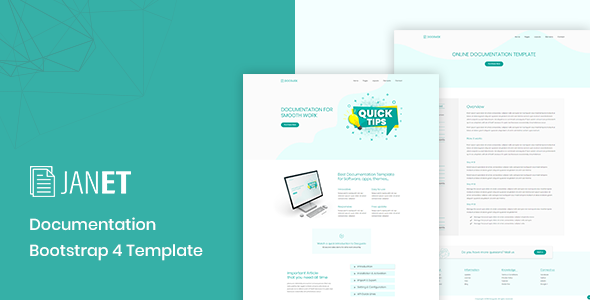 Janet – Online Documentation, Knowledge Base, Help Desk Template