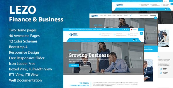 Lezo Finance & Business HTML5 Template
