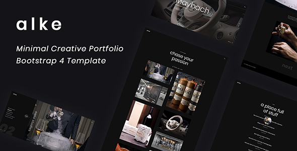 Alke - Minimal Creative Portfolio Template