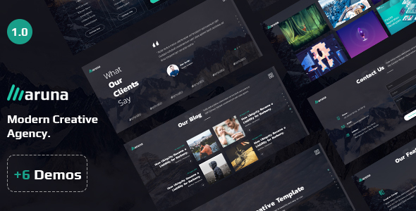 Aruna - Creative Template for Agency and Portfolio