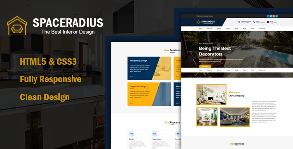 Spaceradius - Architecture & Interior Design HTML Template