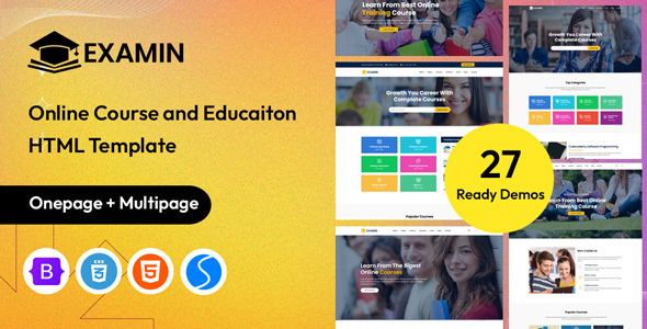 Examin - Education HTML Template