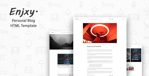 Enjxy. - Modern & Creative Blog Template