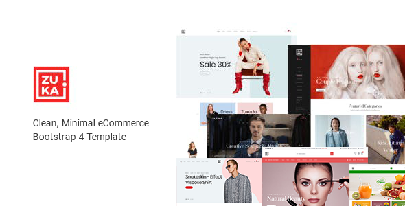 Multipurpose eCommerce HTML Template - Zuka