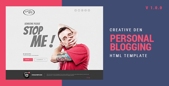 Bloggers Den | Personal Blog HTML Template