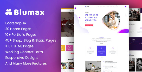 Blumax - Multi-Purpose Responsive Website Templates