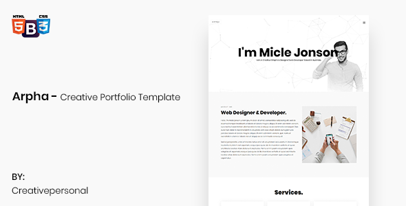 Arpha - Creative Portfolio Template