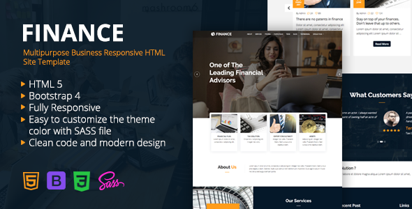 Finance - Multipurpose Business Responsive HTML Site Template