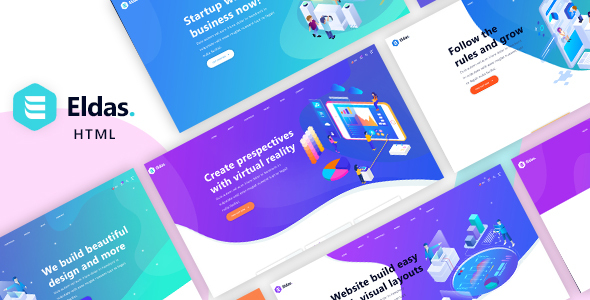 Eldas - Isometric Portfolio HTML5 Template