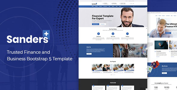 Finance Business HTML Template - Sanders