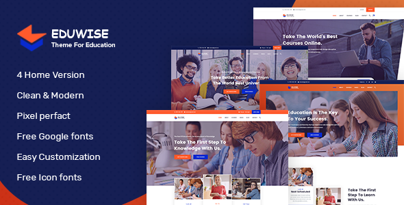 Eduwise - Education Bootstrap 4 Template