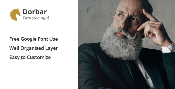 Dorbar - Modern Law Firm HTML Template