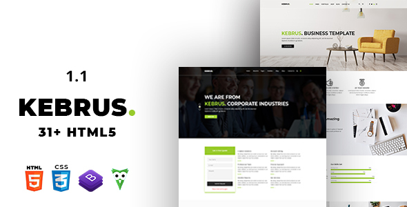 Kebrus | Minimal Multipurpose HTML5 Template