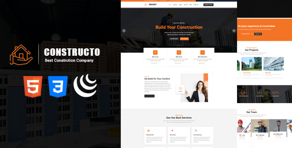 Constructo - Responsive HTML5 Construction Service Template