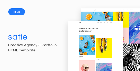 Satie - Creative Agency & Portfolio HTML Template