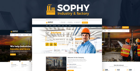 Sophy – Industrial And Engineering HTML Template