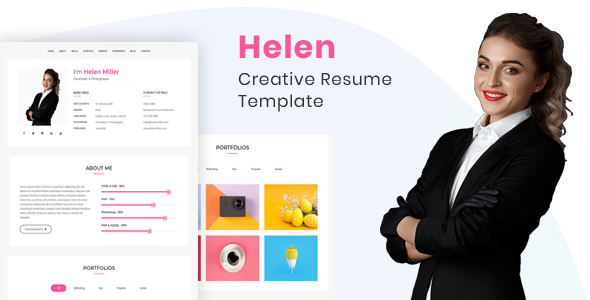 Helen - Personal Portfolio Template