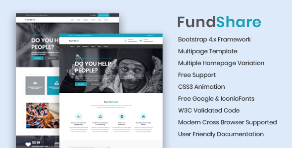 FundShare - Premium HTML Template