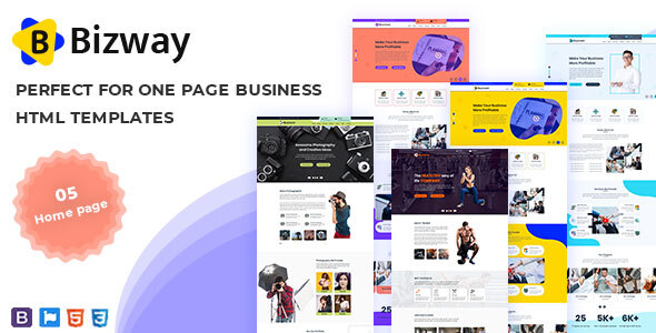 Bizway - One Page HTML Template