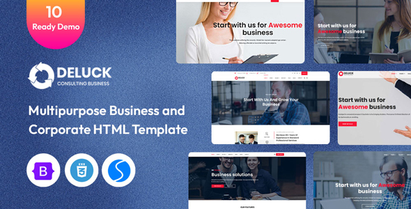 Deluck - Consulting Business HTML Template