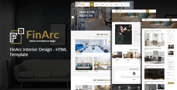 FinArc Interior Design - HTML Template