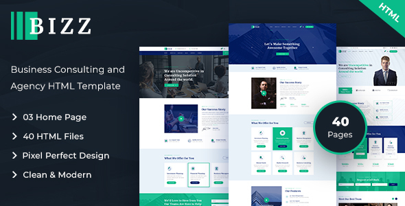 Bizz - Business Consulting and Agency HTML Template