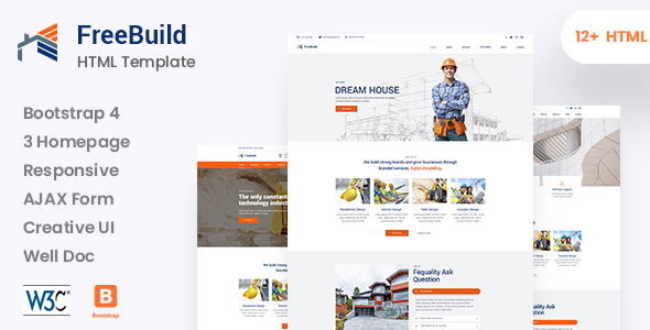 FreeBuild - Construction HTML Template