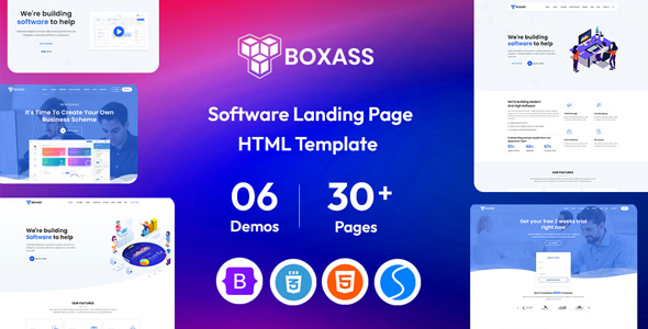 Boxass - Startup Landing Page