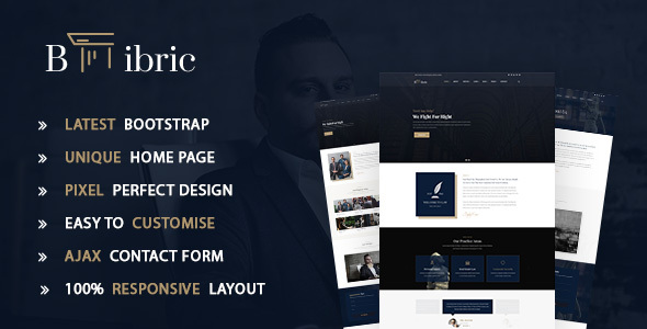 Bibric – Law and Attorney HTML5 Template