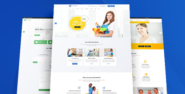 HomeCleaner - Cleaning Services HTML Template
