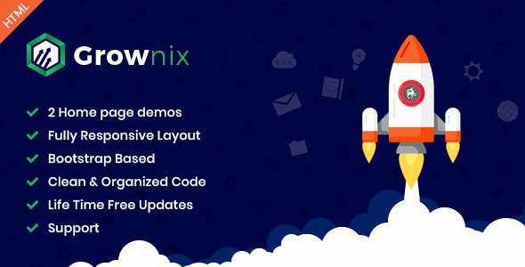 Grownix - SEO, Marketing HTML Template
