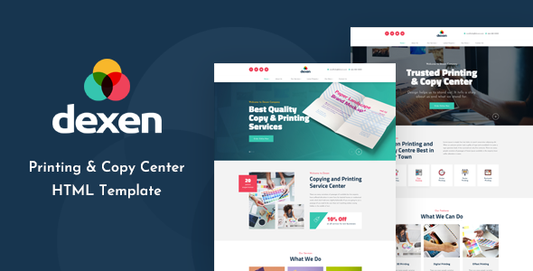 Dexen - Printing and Copy Center HTML Template