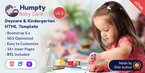 Humpty - Daycare & Kindergarten Bootstrap 5 Template