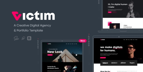 Victim - Digital Agency & Portfolio Template
