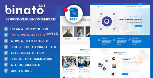Binato - Responsive Business & Consulting Template
