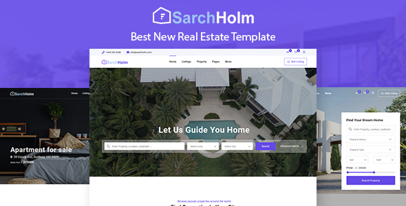 SarchHolm - Real Estate HTML Template