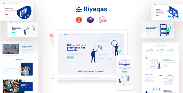Riyaqas - Saas and Startup HTML Template